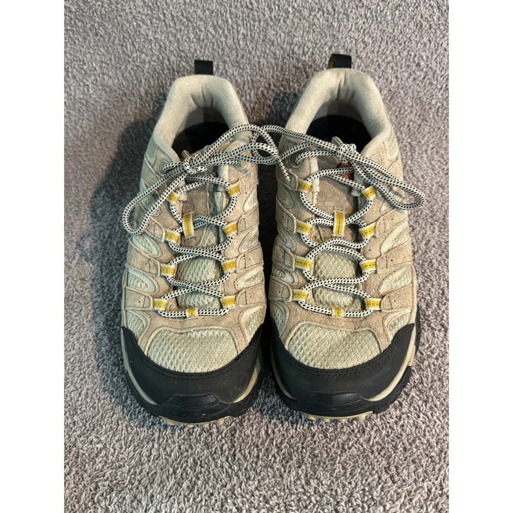 Merrell Moab 2 Ventilator Women's 8.5 Taupe Suede Mesh Hiking Shoes Vibram Trail